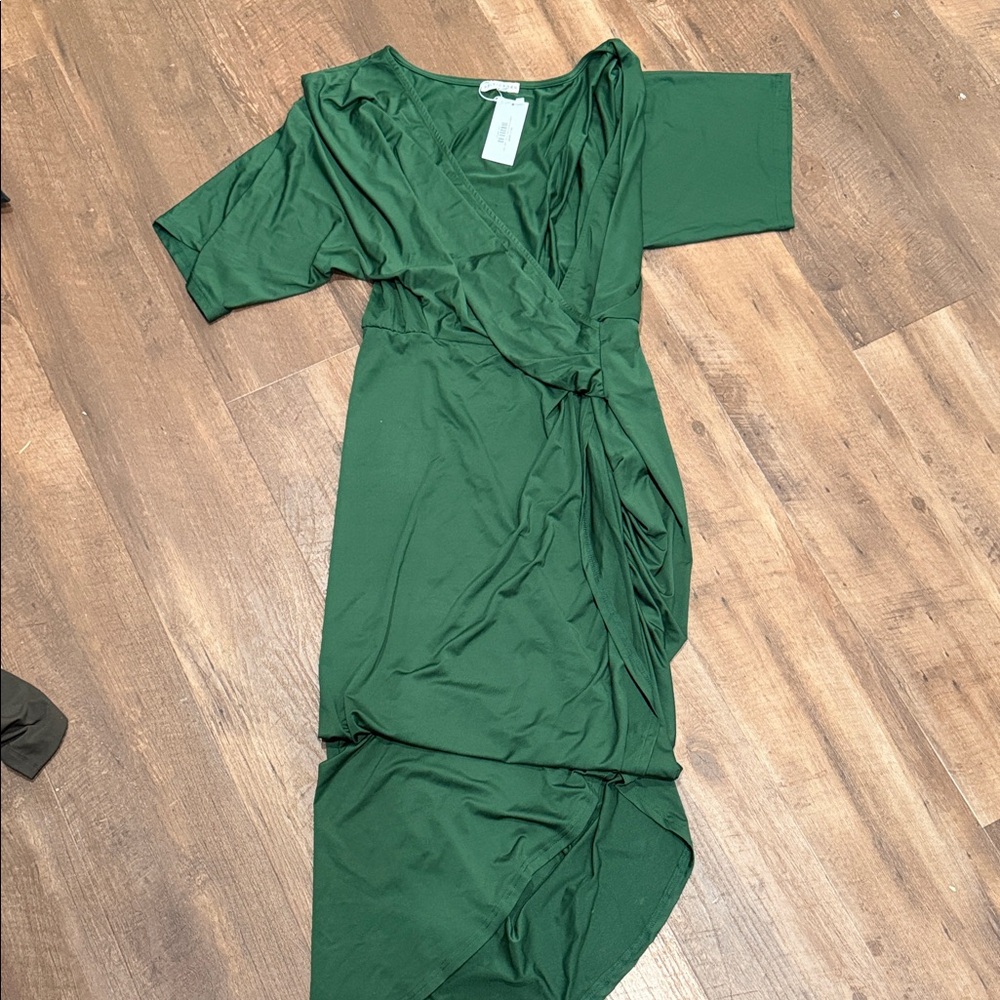 Baltic Born Emerald Asymmetrical Dress